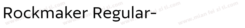 Rockmaker Regular字体转换